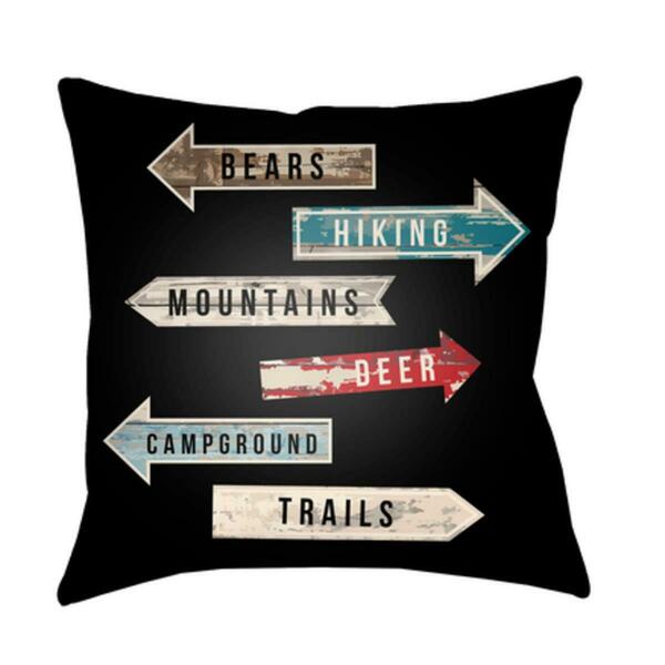 Artistic Weavers Lodge Cabin Compass Poly Filled Pillow - 20 x 20 in. LGCB2064-2020